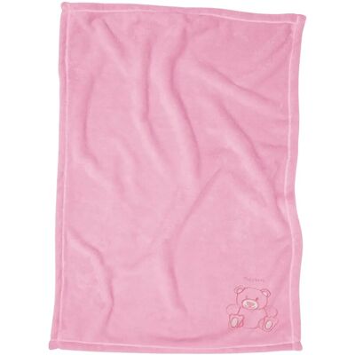 Couverture en polaire Playshoes pour bébé - Rose - 100x150cm - Publicité Couverture en polaire Playshoes pour bébé - Rose - 100x150cm - Publicité