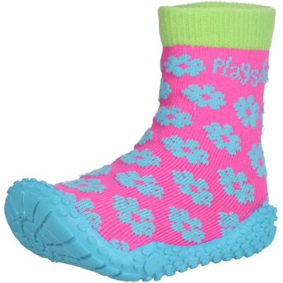 Playshoes Pink Flowers Water Shoes - Water Type Playshoes Pink Flowers Water Shoes - Water Type