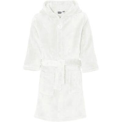 Accappatoio in fleece bianco naturale di Playshoes - Accappatoio Accappatoio in fleece bianco naturale di Playshoes - Accappatoio