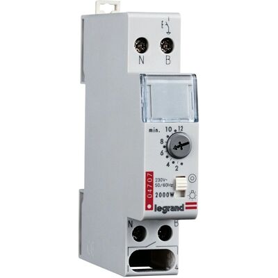 Legrand Rex800Plus/04707 Elektronischer Treppenlicht-Timer - 230V, 0.5-12 Min, IP20 Legrand Rex800Plus/04707 Elektronischer Treppenlicht-Timer - 230V, 0.5-12 Min, IP20