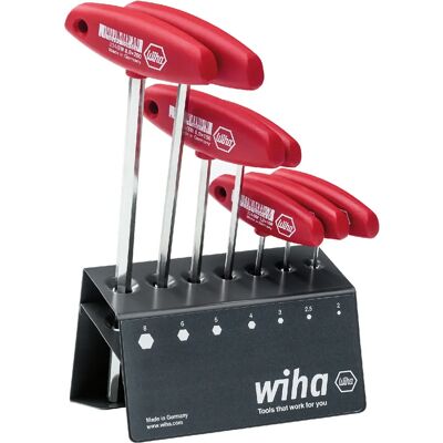 Wiha 00953 Hex Key Set - 8 pcs, T-handle, Chrome-Vanadium Steel Wiha 00953 Hex Key Set - 8 pcs, T-handle, Chrome-Vanadium Steel