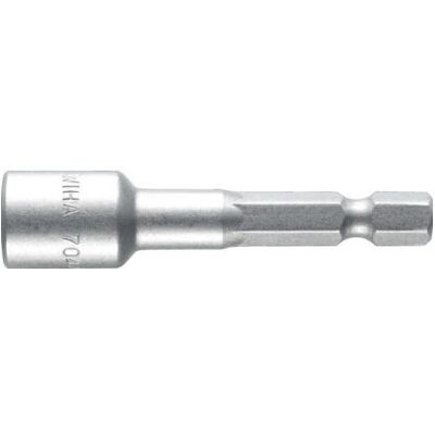 Wiha 04640 Steckschlüssel - 55mm Magnetisch 1/4" Außensechskant Wiha 04640 Steckschlüssel - 55mm Magnetisch 1/4" Außensechskant