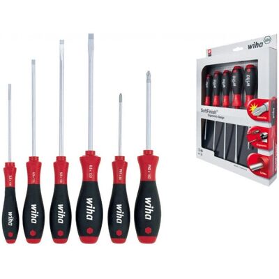 Zestaw SoftFinish Wiha - Śrubokręty 6 sztuk Zestaw SoftFinish Wiha - Śrubokręty 6 sztuk