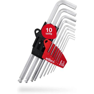 Wiha Wiha 07192 Zestaw kluczy imbusowych z główką sferyczną - 9 szt. Wiha Wiha 07192 Zestaw kluczy imbusowych z główką sferyczną - 9 szt.
