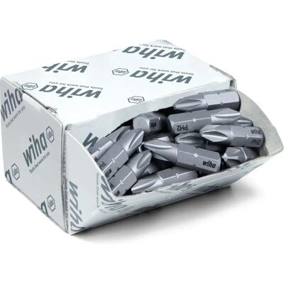 Wiha - Conjunto de 50 bits PH2 - Metal Wiha - Conjunto de 50 bits PH2 - Metal