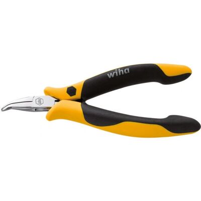 Alicate de ponta fina Wiha Z 36 1 04 - Curvo, 120 mm - ESD Alicate de ponta fina Wiha Z 36 1 04 - Curvo, 120 mm - ESD