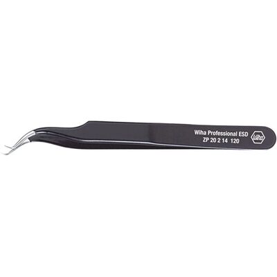 Wiha Präzisions-Pinzette - 120mm - Antistatisch, Feine Spitzen Wiha Präzisions-Pinzette - 120mm - Antistatisch, Feine Spitzen