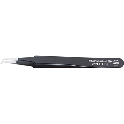 WIHA ZP24014 Antistatische SMD-Pinzette - 50° Gebogen, Schmale Spitze WIHA ZP24014 Antistatische SMD-Pinzette - 50° Gebogen, Schmale Spitze