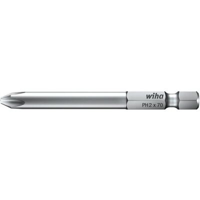 Embout tournevis Phillips Wiha en chrome-vanadium - 50mm Embout tournevis Phillips Wiha en chrome-vanadium - 50mm