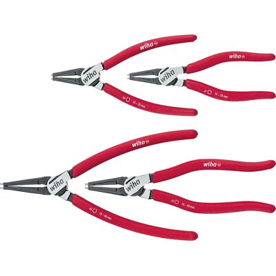 Wiha 34708 Circlip Pliers Set - 4 Piece, Classic, Straight Shape Wiha 34708 Circlip Pliers Set - 4 Piece, Classic, Straight Shape