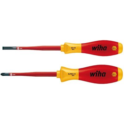 Conjunto de Chaves de Fenda Elétricas SoftFinish Wiha - 2 pcs. Conjunto de Chaves de Fenda Elétricas SoftFinish Wiha - 2 pcs.