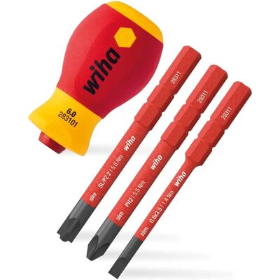 Wiha Marka SoftFinish Electric SlimVario Zestaw - Śrubokręty, 4 Sztuki Wiha Marka SoftFinish Electric SlimVario Zestaw - Śrubokręty, 4 Sztuki