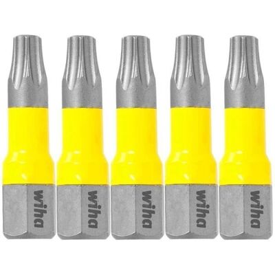 Wiha T25 Torx-Bit - 5 Stück, Schlagfest Wiha T25 Torx-Bit - 5 Stück, Schlagfest