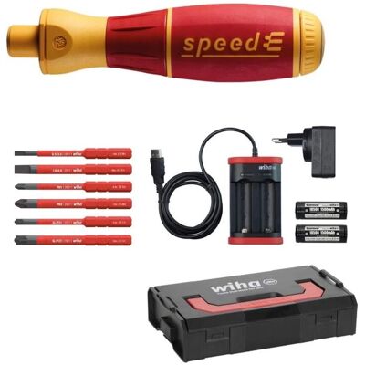 Set de Destornilladores Eléctricos Wiha SpeedE - Ligero, Rápido, Certificado VDE Set de Destornilladores Eléctricos Wiha SpeedE - Ligero, Rápido, Certificado VDE