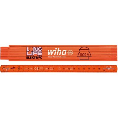 Wiha 42068 Elektriker Faltmaßstab - 2m Wiha 42068 Elektriker Faltmaßstab - 2m