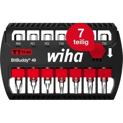 Wiha Impact TY Bit Set - 7 Piece, Impact-Resistant Wiha Impact TY Bit Set - 7 Piece, Impact-Resistant