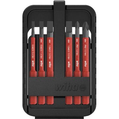Conjunto de Bits elétricos Wiha slimBit - 7 Peças Conjunto de Bits elétricos Wiha slimBit - 7 Peças