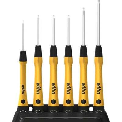 Wiha 43708 Præcisionsskruetrækkersæt - Lange, slanke håndtag, ESD TORX Wiha 43708 Præcisionsskruetrækkersæt - Lange, slanke håndtag, ESD TORX
