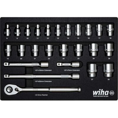 Wiha Wiha 44740 Ratschen-Schlüsselset - 26 Einsätze, Flexibel, Robust Wiha Wiha 44740 Ratschen-Schlüsselset - 26 Einsätze, Flexibel, Robust