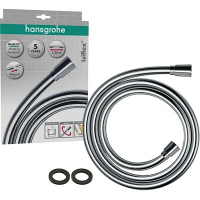 Furtun de dus Hansgrohe Isiflex - efect cromat - 1,25 m Furtun de dus Hansgrohe Isiflex - efect cromat - 1,25 m