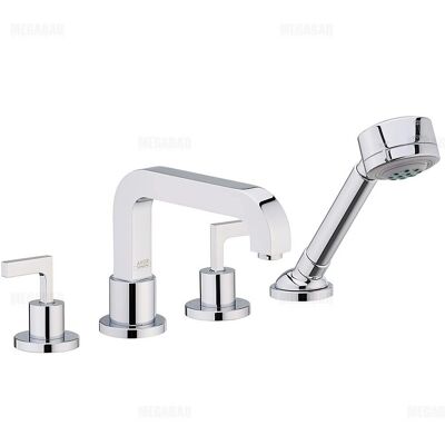 Hansgrohe Axor Citterio 4-Loch-Wannenarmatur - Hochdruck Chrom Hansgrohe Axor Citterio 4-Loch-Wannenarmatur - Hochdruck Chrom