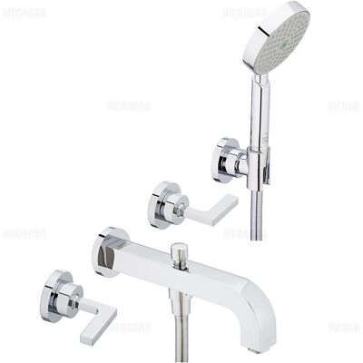 Hansgrohe Axor Citterio 3-Loch Wannenarmatur - Fertigmontageset Hansgrohe Axor Citterio 3-Loch Wannenarmatur - Fertigmontageset