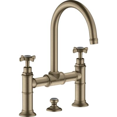 Hansgrohe Axor Montreux - Miscelatore lavabo a 2 manopole - Nichel spazzolato Hansgrohe Axor Montreux - Miscelatore lavabo a 2 manopole - Nichel spazzolato