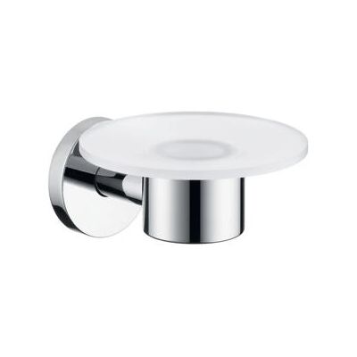 Hansgrohe Logis Seifenschale - Wandmontage, Kristallglas, Satinierte Oberfläche Hansgrohe Logis Seifenschale - Wandmontage, Kristallglas, Satinierte Oberfläche
