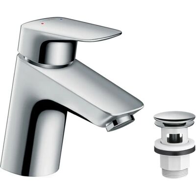 Hansgrohe Logis Rubinetto - Bassa Pressione, Push-Open, Cromo Hansgrohe Logis Rubinetto - Bassa Pressione, Push-Open, Cromo