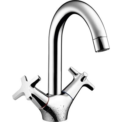 Hansgrohe MySport Umywalkowa bateria - Chrom, Wyciągnięty odpływ Hansgrohe MySport Umywalkowa bateria - Chrom, Wyciągnięty odpływ