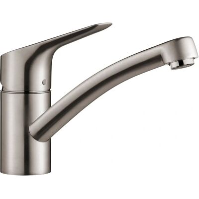 Hansgrohe 13860000 Miscelatore lavabo Mysport S - Monocomando cucina, rotazione 360°, acciaio spazzolato Hansgrohe 13860000 Miscelatore lavabo Mysport S - Monocomando cucina, rotazione 360°, acciaio spazzolato