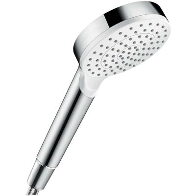 Hansgrohe Crometta 1jet Handbrause - 100mm, Chrom & Weiß Hansgrohe Crometta 1jet Handbrause - 100mm, Chrom & Weiß