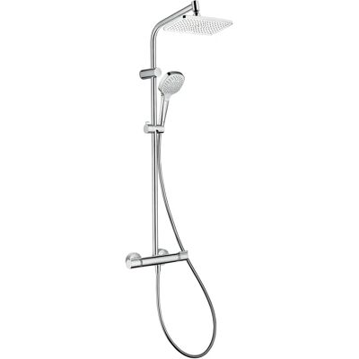 Hansgrohe - Rectangular Shower Column, Chromed, 24cm - Shower Column Hansgrohe - Rectangular Shower Column, Chromed, 24cm - Shower Column