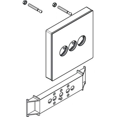 Hansgrohe Modell 92624400 Wandmontage Glas Duschthermostat - 3 Ausgänge Hansgrohe Modell 92624400 Wandmontage Glas Duschthermostat - 3 Ausgänge
