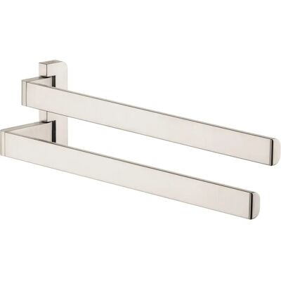 Hansgrohe AXOR Doppel-Handtuchhalter - Brushed Nickel - Wandmontage Hansgrohe AXOR Doppel-Handtuchhalter - Brushed Nickel - Wandmontage