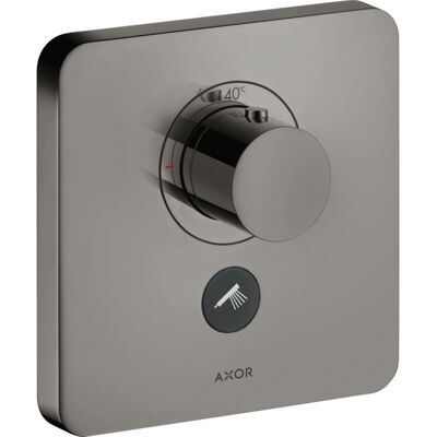Hansgrohe Axor Starck ShowerSelect Soft Termostato de Alta Caudal - Montaje en Pared - Cromo Negro Pulido - Termostato de Ducha Hansgrohe Axor Starck ShowerSelect Soft Termostato de Alta Caudal - Montaje en Pared - Cromo Negro Pulido - Termostato de Ducha