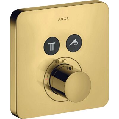 Hansgrohe Axor Starck ShowerThermostat - Óptica Oro Pulido - Soporta 2 consumidores Hansgrohe Axor Starck ShowerThermostat - Óptica Oro Pulido - Soporta 2 consumidores