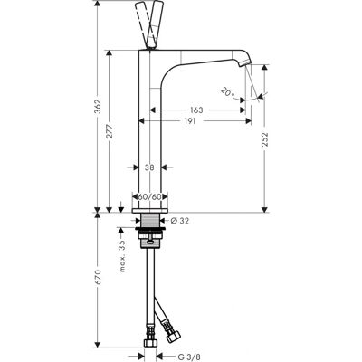 Hansgrohe Axor Citterio E Nickel Brossé - Mitigeur monocommande - Publicité Hansgrohe Axor Citterio E Nickel Brossé - Mitigeur monocommande - Publicité