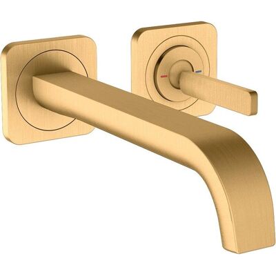 Hansgrohe Axor Citterio E Grifo de Pared - 221mm, Latón Cepillado Hansgrohe Axor Citterio E Grifo de Pared - 221mm, Latón Cepillado