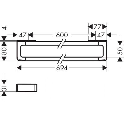 Hansgrohe Axor Universal Badezimmerzubehör - Gebürstetes Bronze Hansgrohe Axor Universal Badezimmerzubehör - Gebürstetes Bronze