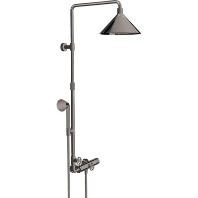 Hansgrohe Axor Starck Showerpipe - Polished Black Chrome Hansgrohe Axor Starck Showerpipe - Polished Black Chrome