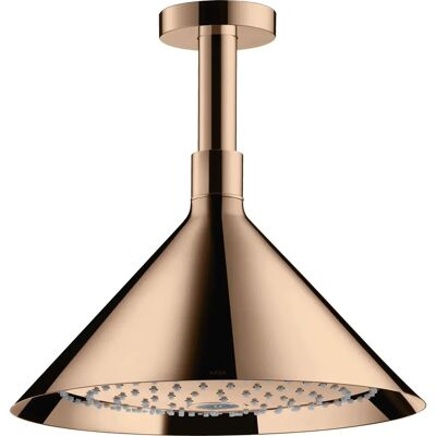 Hansgrohe Axor Starck ShowerHead - 279mm Montage au Plafond Réglable - Or Rouge Poli - Publicité Hansgrohe Axor Starck ShowerHead - 279mm Montage au Plafond Réglable - Or Rouge Poli - Publicité