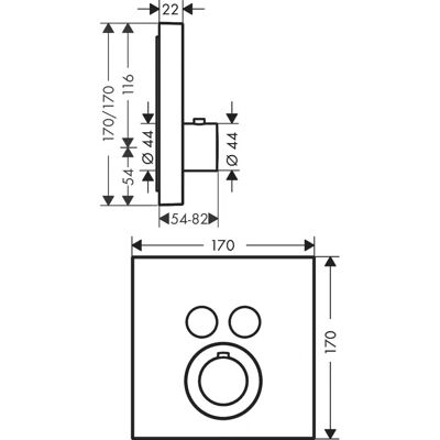 Hansgrohe Axor Starck ShowerThermostat - Gebürstetes Gold - für 2 Nutzer Hansgrohe Axor Starck ShowerThermostat - Gebürstetes Gold - für 2 Nutzer