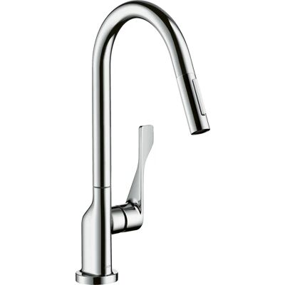 Hansgrohe Axor Citterio DN15 Brushed Black Chrome Küchenmischer - Drehbar, 9 L/min Hansgrohe Axor Citterio DN15 Brushed Black Chrome Küchenmischer - Drehbar, 9 L/min