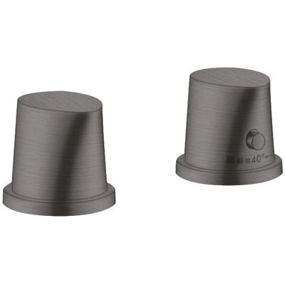 Hansgrohe AXOR Starck Organic Mezclador de 2 Agujeros para Bañera - Cromo Negro Cepillado Hansgrohe AXOR Starck Organic Mezclador de 2 Agujeros para Bañera - Cromo Negro Cepillado