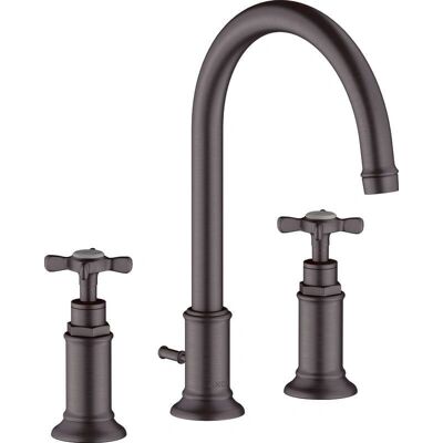 Hansgrohe Axor Montreux Mezclador de lavabo 3 agujeros - Cromo negro cepillado Hansgrohe Axor Montreux Mezclador de lavabo 3 agujeros - Cromo negro cepillado
