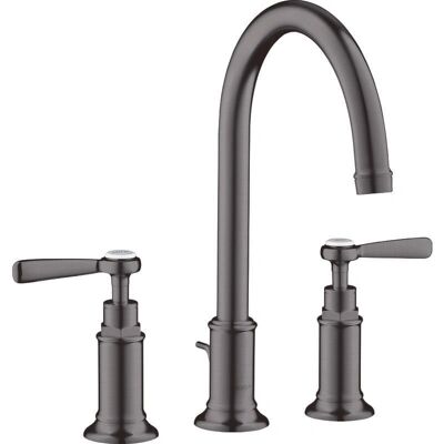 Hansgrohe AXOR Montreux Mezclador de lavabo de 3 agujeros - Cromo negro cepillado Hansgrohe AXOR Montreux Mezclador de lavabo de 3 agujeros - Cromo negro cepillado