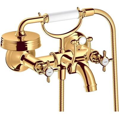 Hansgrohe Axor Montreux 2-Griff Wannenarmatur - Polished Gold - Badewannenmischer Hansgrohe Axor Montreux 2-Griff Wannenarmatur - Polished Gold - Badewannenmischer