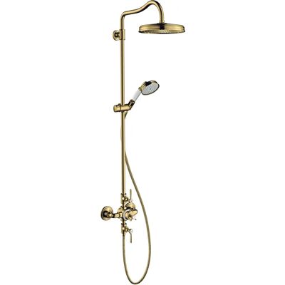 Hansgrohe Axor Montreux Showerpipe - Thermostat, 240mm, 1Jet, Gold Optic Hansgrohe Axor Montreux Showerpipe - Thermostat, 240mm, 1Jet, Gold Optic