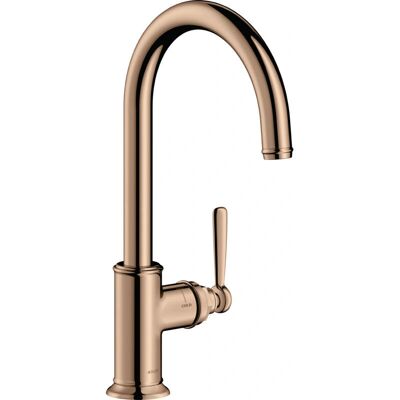 Robinet de Cuisine Hansgrohe AXOR Montreux - Or Rouge Pivotant 3 Positions - Publicité Robinet de Cuisine Hansgrohe AXOR Montreux - Or Rouge Pivotant 3 Positions - Publicité